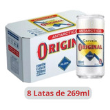 Pack 8 Cerveja Original Antarctica Lata De 269ml