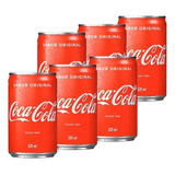 Pack Refrigerante Coca-cola Mini Lata 6 Unidades 220ml Cada