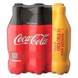 Pack Refrigerante Sem Açúcar Coca-cola Garrafa 6 Unidades 600ml Cada Leve Mais Pague Menos