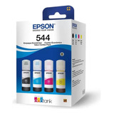 Pack Tinta Para Epson T544520-4p L3250 L3210 L5190- 04 Cores