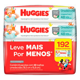 Pack Toalha Umedecida Disney Baby Huggies One & Done Pacote 4 Unidades Leve Mais Pague Menos