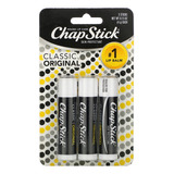Pacote Chapstick Classic On Lip Balm Stick X3 Unidades