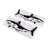 Pacote De 2 Adesivos Autoadesivos De Tubarão Para Caiaque,