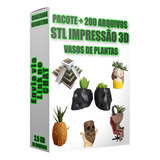 Pacote Premium Vasos Plantas Stl 3d