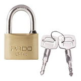 Pado Latão 40mm 2 Chaves Tetra Cadeado 2não Enferruja Cor Dourado