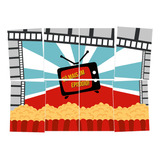 Painel 8 Lâminas Festa Netflix Decoração Cartaz Filme C/1 Un