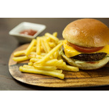 Painel Adesivo Decoração Fast Food Lanchonete Trailer Porção