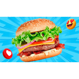 Painel Adesivo Hamburguer Trailer Carrinho Lanchonete Lanche