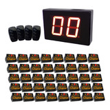 Painel Chama Instrutor Academia Para 40 Equipamentos Cor Vermelho