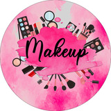 Painel De Festa - Make-up Maquiagem Fundo Rosa - 1,50x1,50