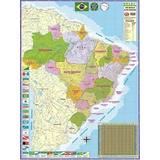 Painel Didático Braille Mapa Adaptado Do Brasil