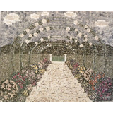 Painel Entrada Dos Jardins De Monet Em Mosaico 120x150