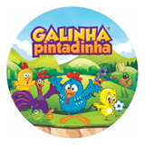 Painel Festa Redondo Galinha Pintadinha 3d Sublimado 1,80 Di