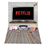 Painel Fundo Fotográfico Pet Shop Petflix Lona Fosca Petshop