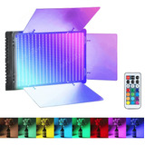 Painel Iluminador Led-u600+ Rgb Bi-color 40w E Fonte Bivolt Cor Da Estrutura Preto 110v/220v