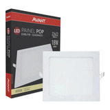 Painel Led 18w Quadrado Embutir 22mm 4000k Luz Branco Neutro