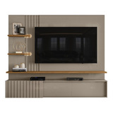 Painel Para Tv Até 65 Polegadas Home Atena Fendi/naturale - Madetec