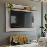 Painel Para Tv Até 70 1,80m Nt1305 Freijó /off White Cor Freijó Trend / Off White Notável