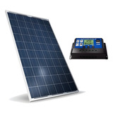 Painel Placa Solar Fotovoltaico 60w + Controlador Notafiscal