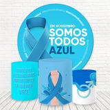 Painel Redondo E Capas Sublimado Meses De Conscientização