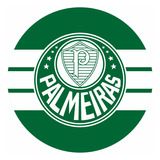 Painel Redondo Palmeiras Em Tecido Sublimado 1,50m X 1,50m
