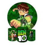 Painel Redondo Trio Cilindros Capas Ben 10 Ominitrix Ref 001