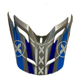 Pala Capacete Bell Mx-2 Factory Importada Azul E Prata