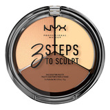 Paleta De Contorno Nyx Professional Makeup 3 Etapas Para Esc