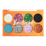 Paleta De Sombra Glitter Exclusive Jasmyne Cor Da Sombra Colorida