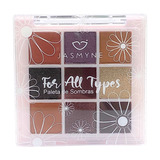 Paleta Sombra Estojo Maquiagem Jasmyne For All Types 9 Cores