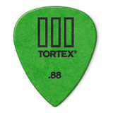 Palhetas Dunlop Tortex Iii 0,88mm 12 Un - Verde Tamanho Médio