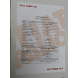 Palio Ed E Edx 1996 Press Release Ficha Técnica Não É Folder