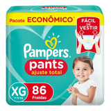 Pampers Fraldas Ajuste Total Pants Xg 86 Unidades 