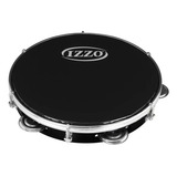 Pandeiro Profissional 10'' Preto C/ Pele Preta Izzo 3440p