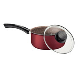 Panela 16 Cm 1,5 L Antiaderente Tramontina Paris Texture Cor Marrom