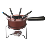 Panela Conjunto Para Fondue Em Inox 10 Peças