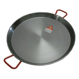Panela De Paella De Ferro Espanhol El Cid, Panela Grande De Paella Cinza De 55 Cm