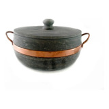 Panela De Pedra Sabão 800ml Alça De Cobre - Promoção!!!
