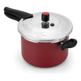 Panela De Pressão Fechamento Externo Antiaderente 4,5l Cor Vermelho