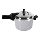 Panela De Pressão Indução Brinox Ceramic Life Super Antiaderente Pró- Ceramic 22 Cm 5,4 L Cor Gris - Cinza