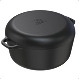 Panela Ferro Fundido Caçarola C/ Frigideira Multiuso 7,6 L 