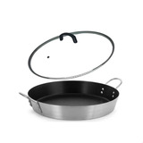 Panela Paellera Alumínio Antiaderente 40cm C/ Tampa