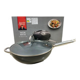 Panela Wok Com Tampa 30 Cm Jamie Oliver Cor Preto