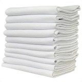 Pano De Prato Branco O Legítimo Bainha Kit 20 Peças Atacado Liso