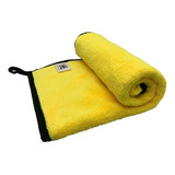 Pano Toalha De Microfibra Automotivo Polimento 600gsm Cor Amarelo-cinza