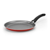 Panquequeira Frigideira Panqueca Crepe Teflon Antiaderente Cor Vermelho