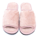 Pantufa Feminina Aberta Chinelo Pelúcia Conforto Premium 
