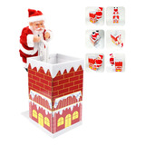 Papai Noel Elétrico Para Crianças, Chaminé De Escalada, Com