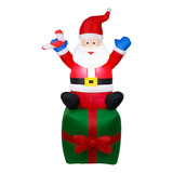 Papai Noel Grande 1,90 Inflável Boneco Decoração Externo Led