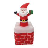 Papai Noel Inflavel C/ Movimento Chamine 180 Cm - Niazitex N 110/220